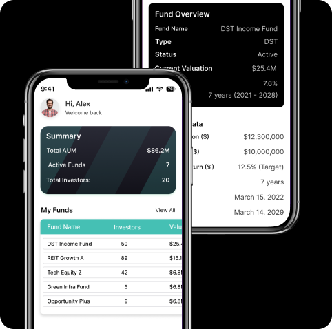 Fund Dashboard Mockup